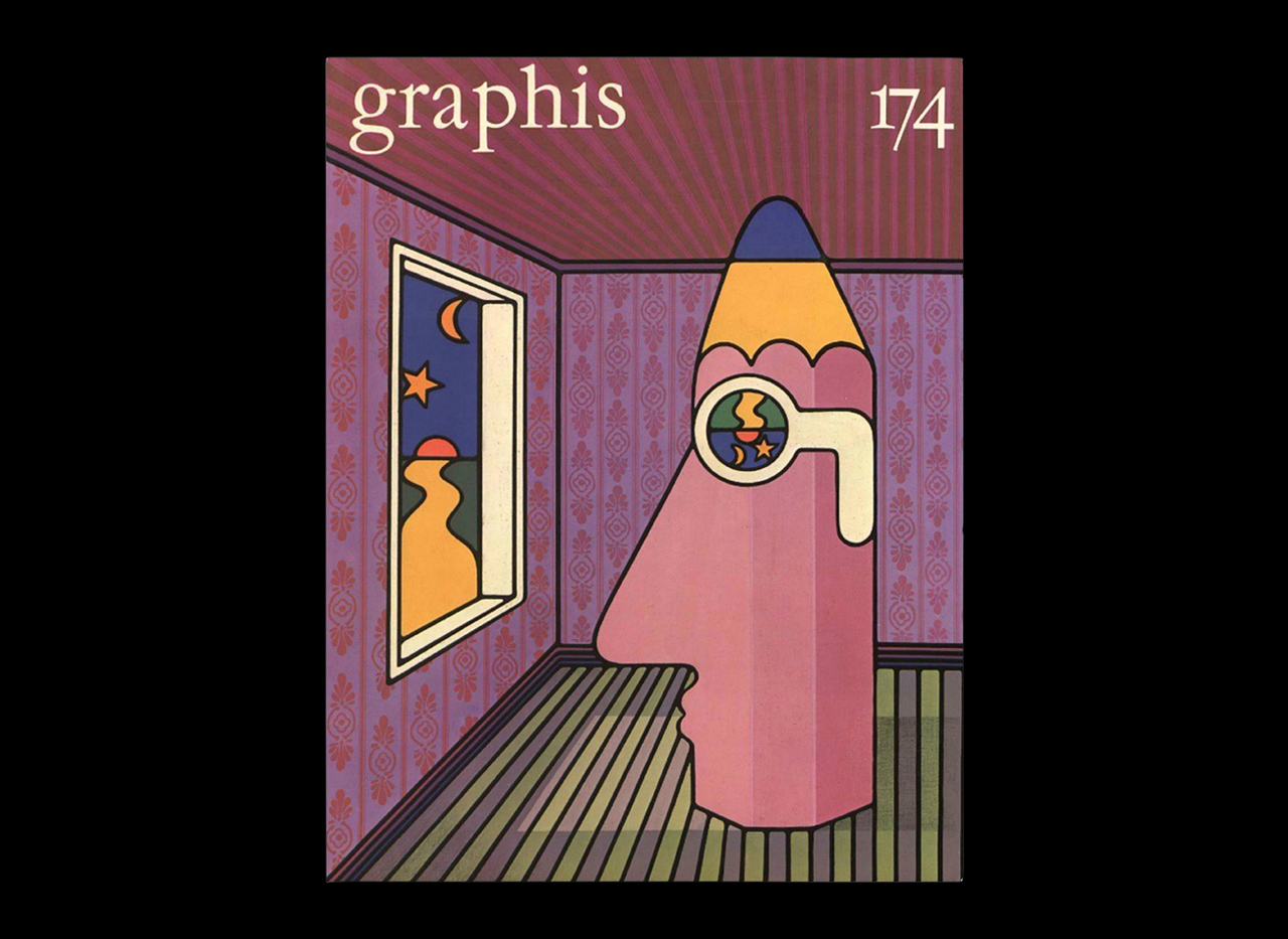 Figure 1: Les Mason, _Graphis_ #174, 1975.